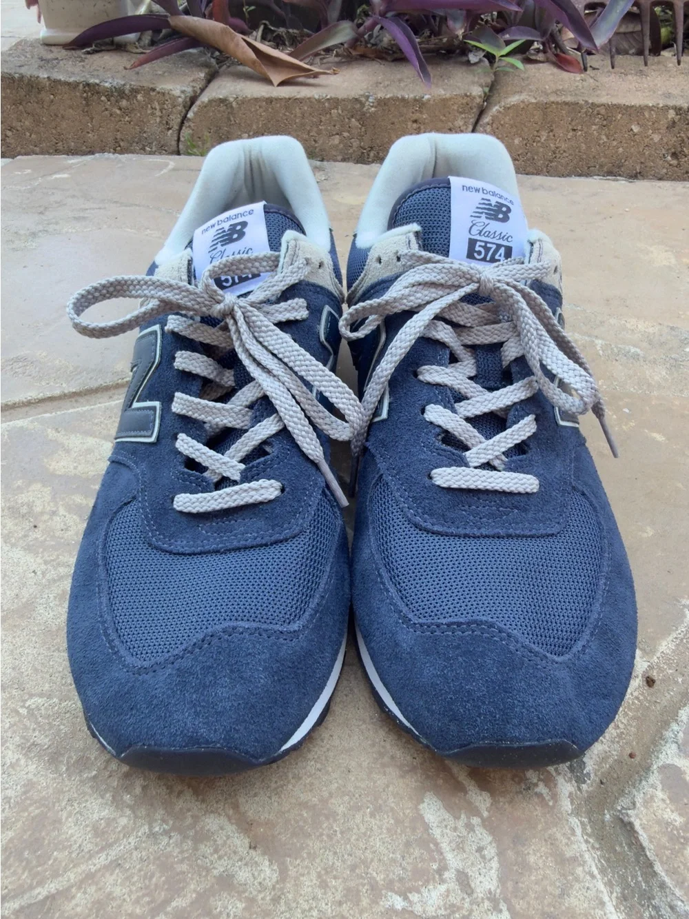 New Balance 574 Classic Navy Suede Sneakers‎ Men’s 11.5 ML574EVN”